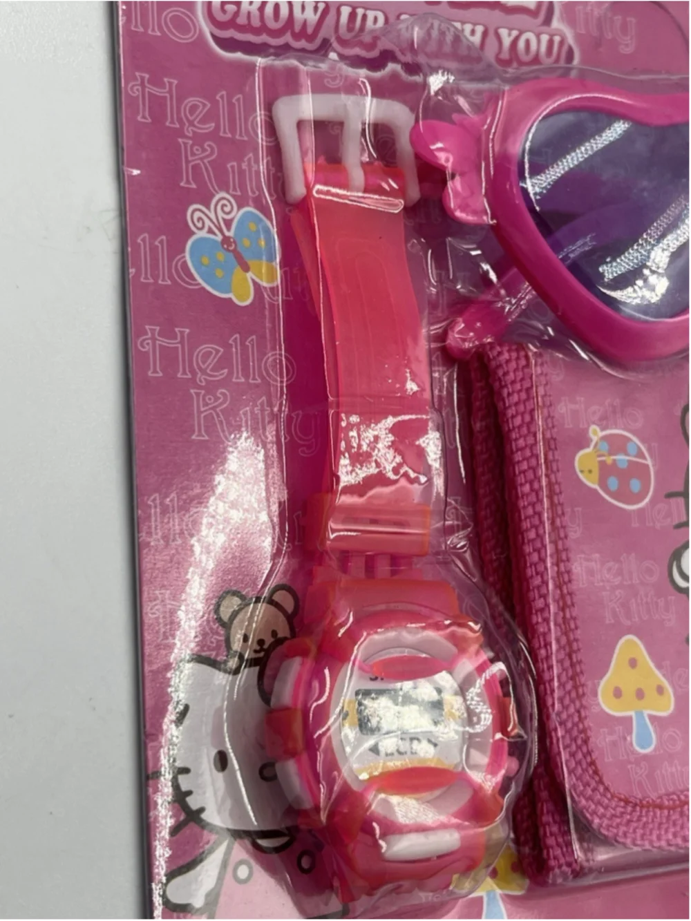 Hello Kitty SUNGLASSES AND WATCH , WALLET SUMMER SET BRAND NEW SEE ALL